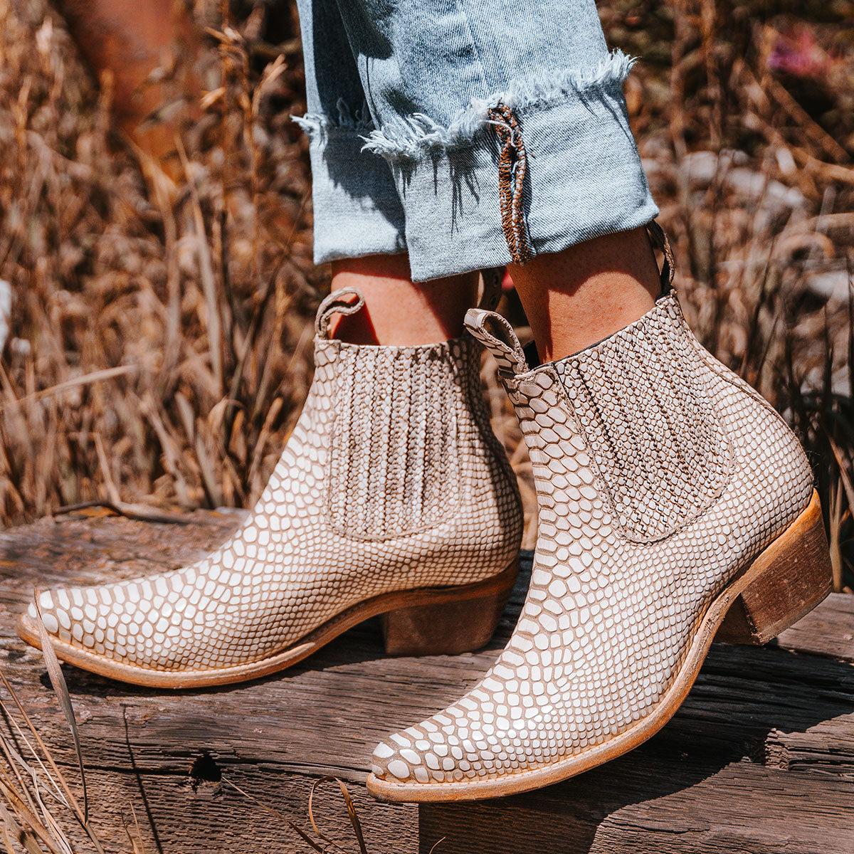 Freebird snakeskin booties online