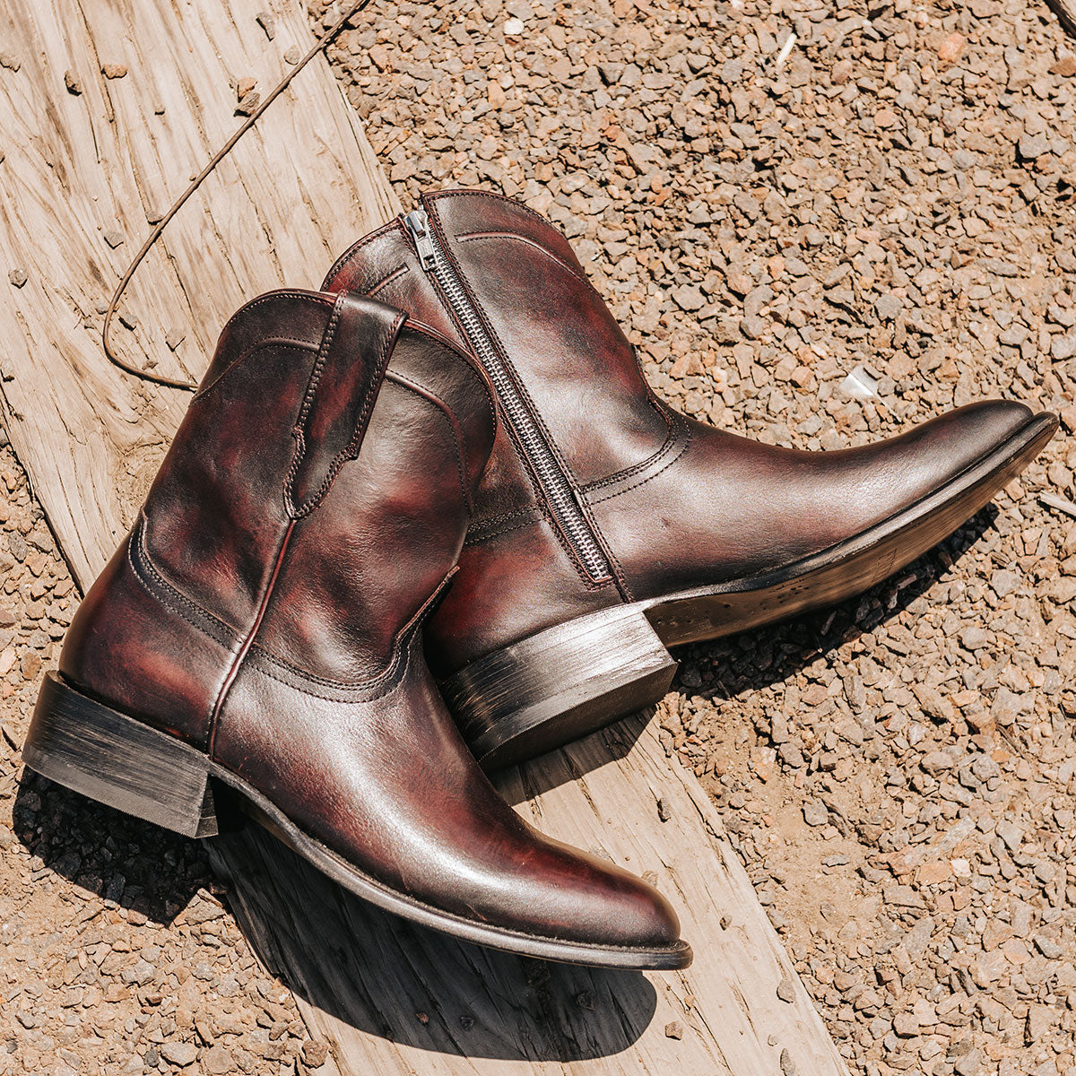 Wine colored outlet cowboy boots