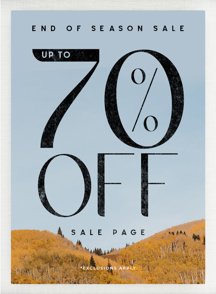 Up to 70% Off Sale Page - End of Season Sale