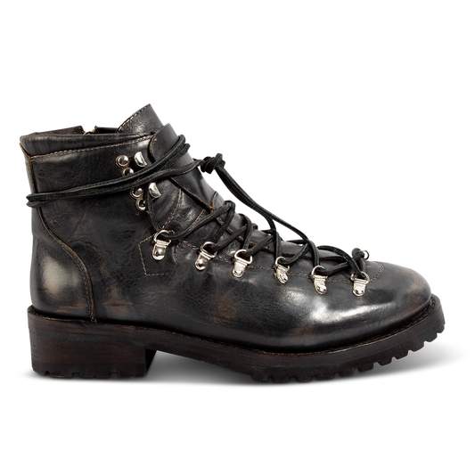 FREEBIRD men's Maddox black featuring D-ring hardware and adjustable laces